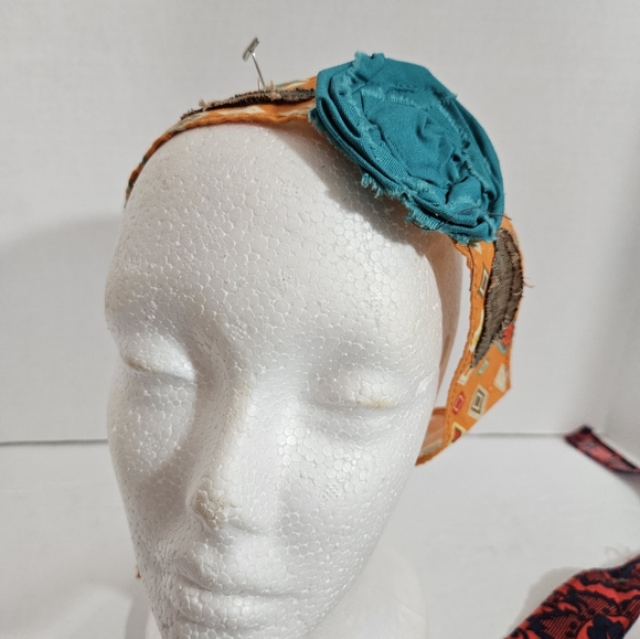 Vintage Pattern cloth headbands. Set of 2 EUC. - Picture 5 of 11